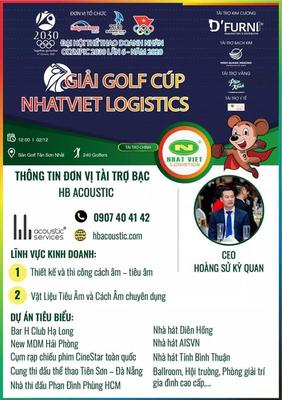 HB Acoustic tham gia họp báo và ký kết tài trợ giải Golf Olympic 2030